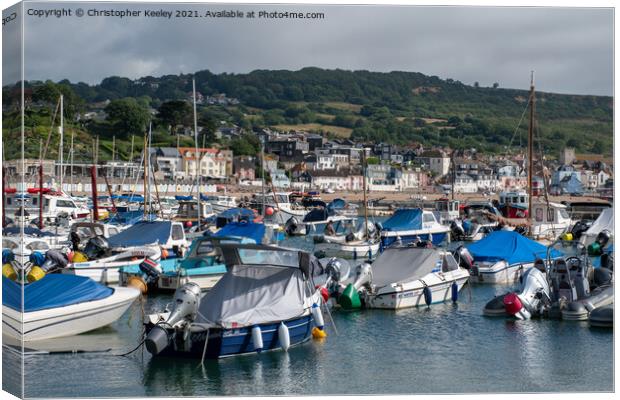 lyme regis dorset Canvas Print by Christopher Keeley