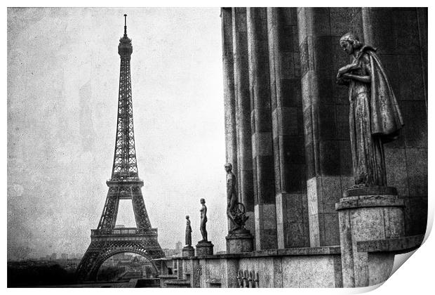 Black and White Paris Print by Toon Photography