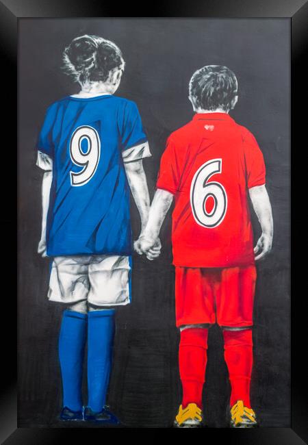 Merseyside mascot tribute Framed Print by Jason Wells