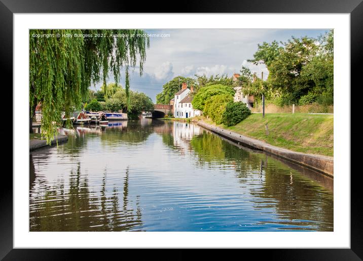 Trent Lock sawley plenty to do and see here, lots  Framed Mounted Print by Holly Burgess