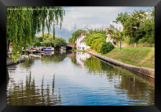 Trent Lock sawley plenty to do and see here, lots  Framed Print by Holly Burgess