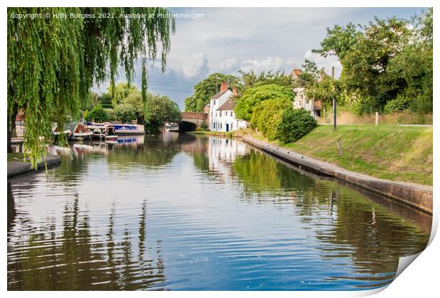 Trent Lock sawley plenty to do and see here, lots  Print by Holly Burgess