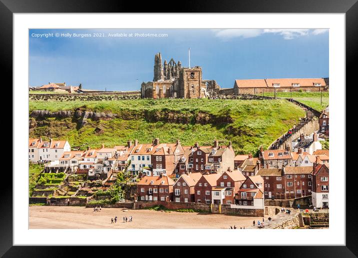 Whitby Bay, Church of Saint Mary, based in Scarborough  Framed Mounted Print by Holly Burgess