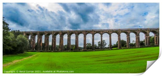 Majestic Ouse Valley Viaduct Print by Beryl Curran