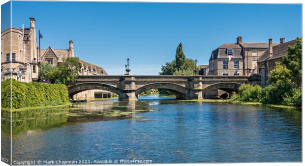 River Welland and Town Bridge, Stamford Canvas Print by Photimageon UK