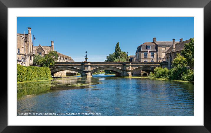 River Welland and Town Bridge, Stamford Framed Mounted Print by Photimageon UK