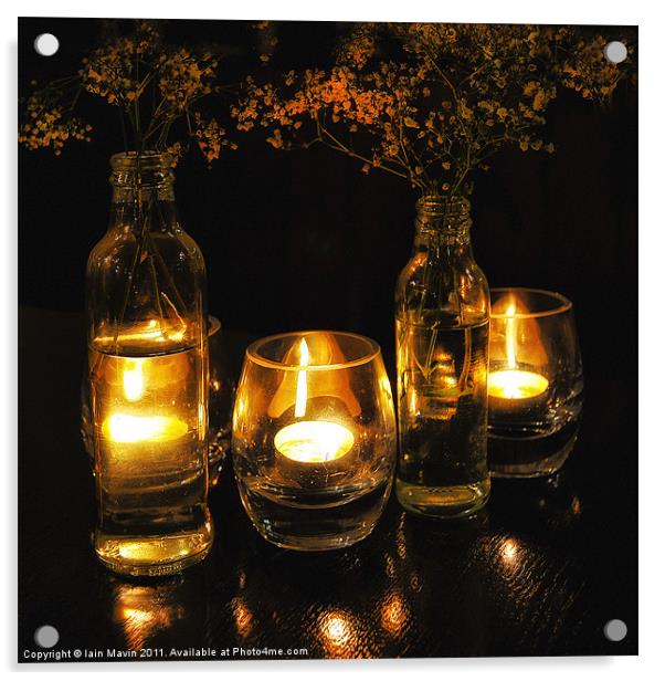 Candle Glow Acrylic by Iain Mavin