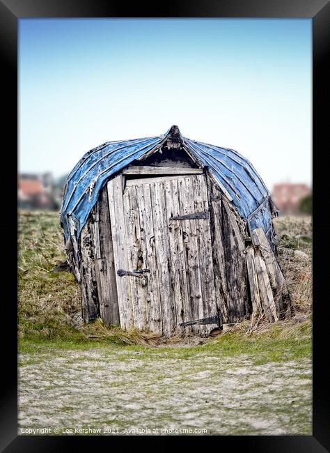 Fisherman's hut Lindisfarne Framed Print by Lee Kershaw
