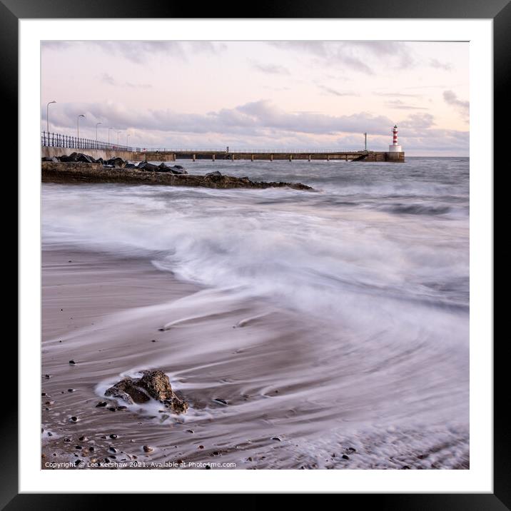 Little beach Amble Framed Mounted Print by Lee Kershaw