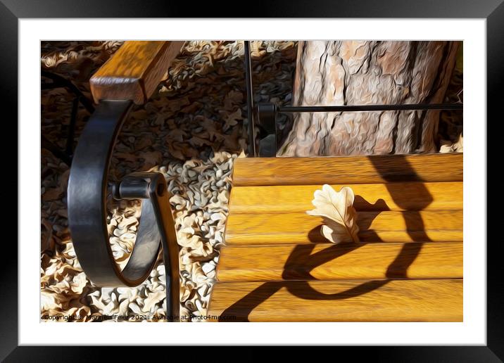 Relaxing in the autumn sun Framed Mounted Print by Marinela Feier