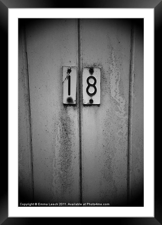 Door Number 18 Framed Mounted Print by Emma Leech