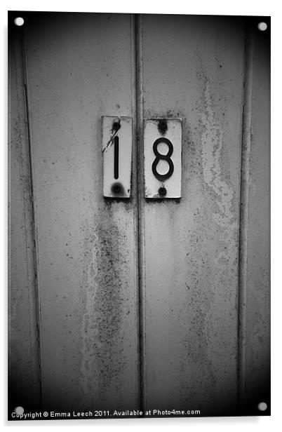 Door Number 18 Acrylic by Emma Leech
