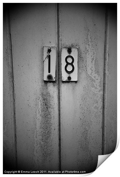 Door Number 18 Print by Emma Leech