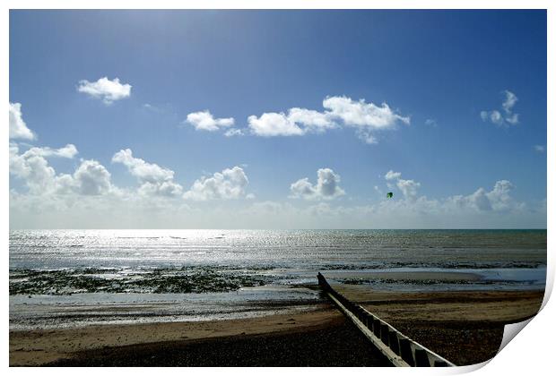 Angmering on Sea East Preston Sussex England Print by Andy Evans Photos