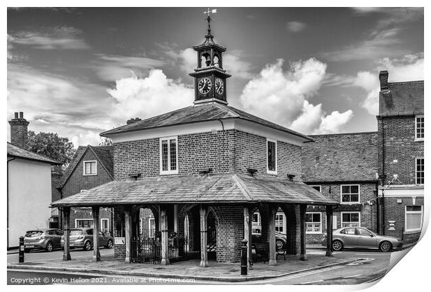 The Market House, Princes Risborough,  Print by Kevin Hellon