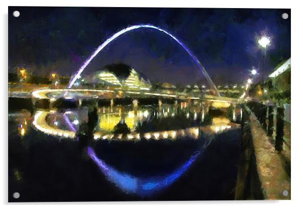quayside painting Acrylic by Northeast Images