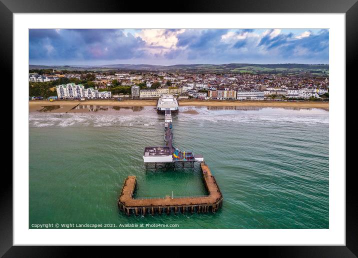 Sandown Pier Isle Of Wight Framed Mounted Print by Wight Landscapes