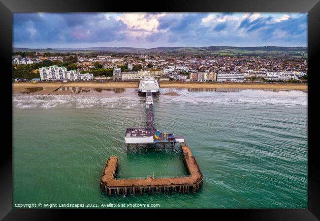 Sandown Pier Isle Of Wight Framed Print by Wight Landscapes