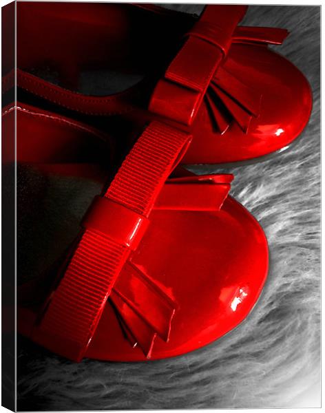 the red shoes Canvas Print by Heather Newton