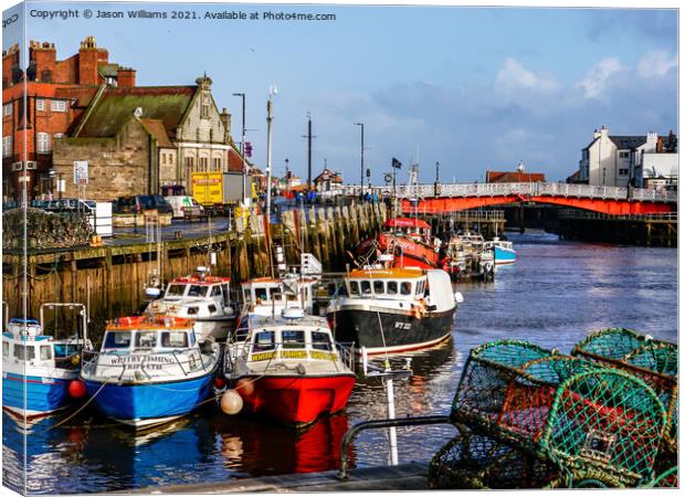 Whitby Harbour Canvas Print by Jason Williams