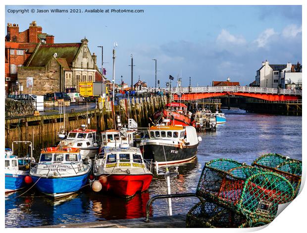 Whitby Harbour Print by Jason Williams