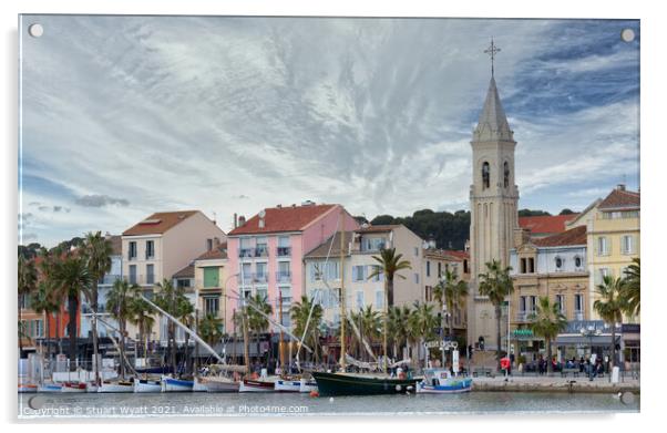 Sanary-sur-Mer, Provence, France Acrylic by Stuart Wyatt