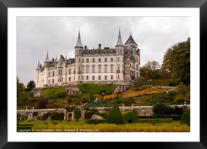 DUNROBIN CASTLE  Framed Mounted Print by Paul Chambers