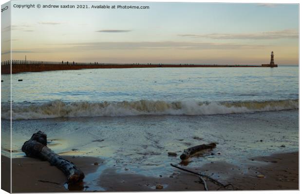 FULL HARBOUR Canvas Print by andrew saxton