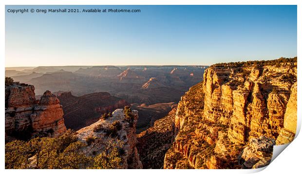The Grand Canyon at Sunset, Nevada America Print by Greg Marshall