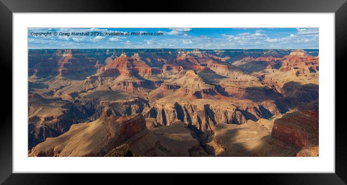 The Grand Canyon in Nevada, USA Framed Mounted Print by Greg Marshall