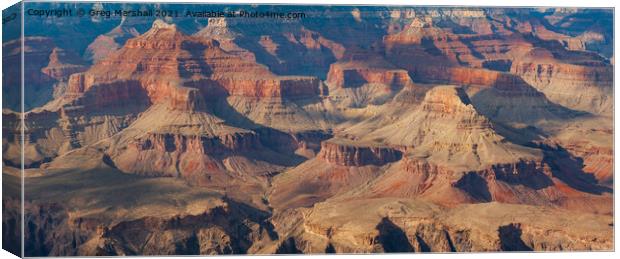 The Grand Canyon in Nevada, USA Canvas Print by Greg Marshall