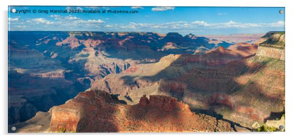 Grand Canyon Panorama Acrylic by Greg Marshall