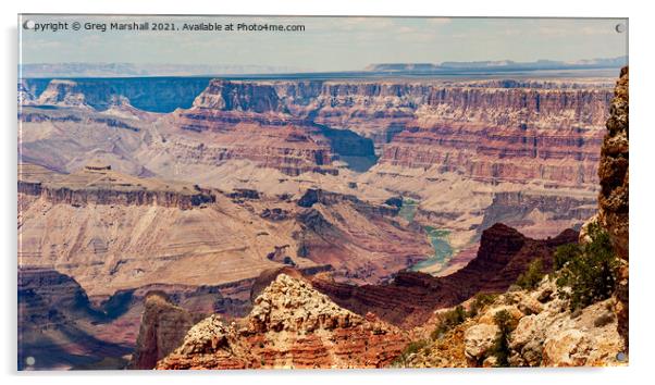 Grand Canyon Nevada Acrylic by Greg Marshall