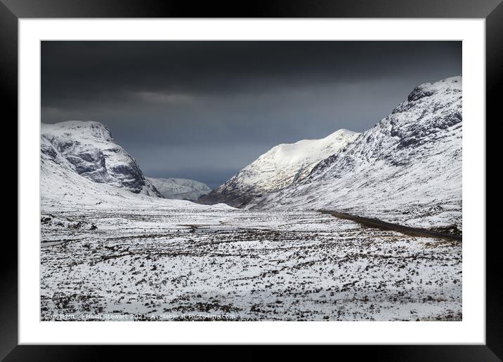 Glen Coe Valley, Scottish Highlands Framed Mounted Print by Heidi Stewart