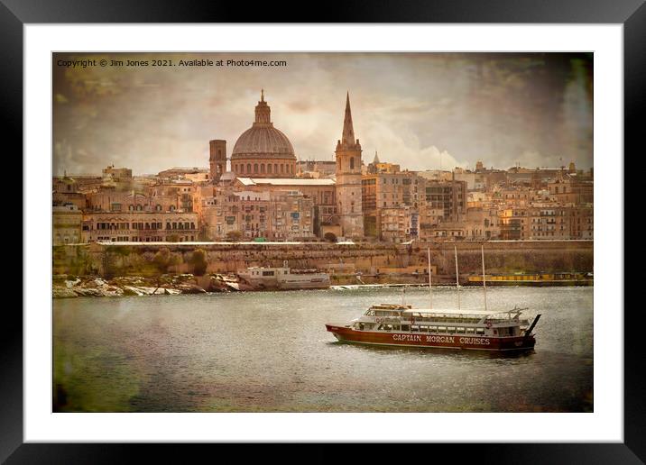 Artistic Valletta Framed Mounted Print by Jim Jones