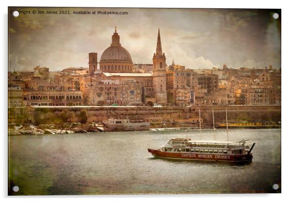 Artistic Valletta Acrylic by Jim Jones