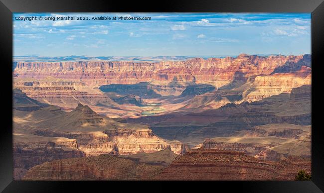 The Grand Canyon and Colorado River Nevada Framed Print by Greg Marshall