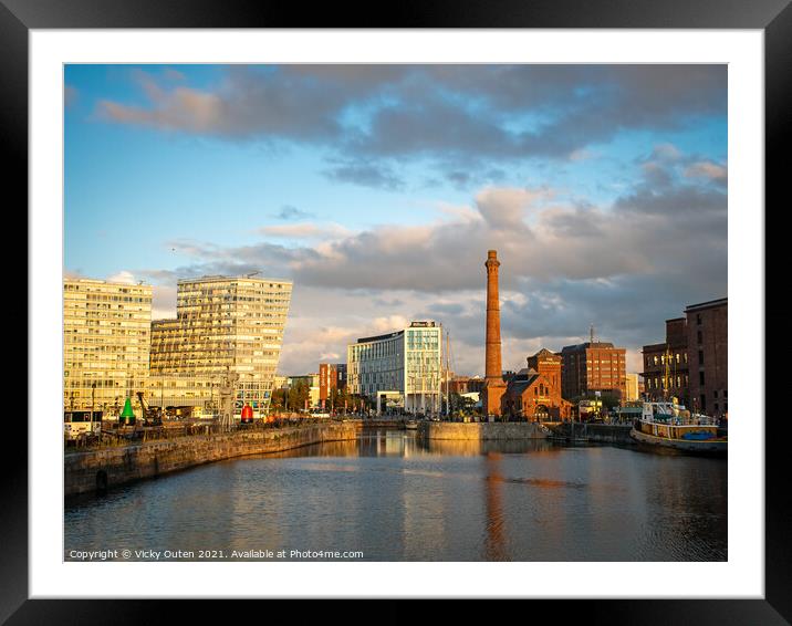 Salthouse Dock Framed Mounted Print by Vicky Outen