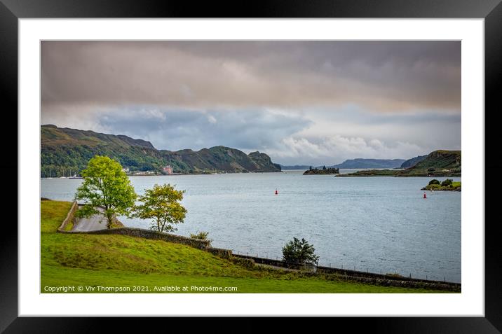 The Coast Road to Oban Framed Mounted Print by Viv Thompson