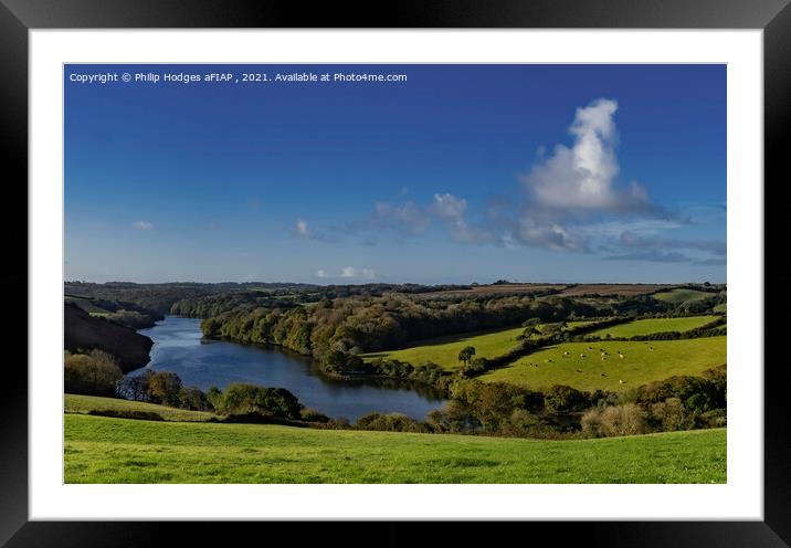 Porth Navas Creek from Penpoll Framed Mounted Print by Philip Hodges aFIAP ,