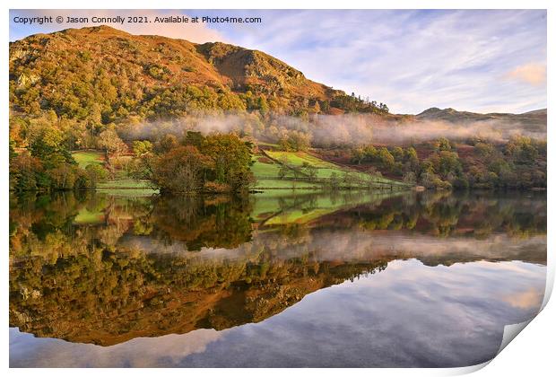 Rydal Water Reflections. Print by Jason Connolly
