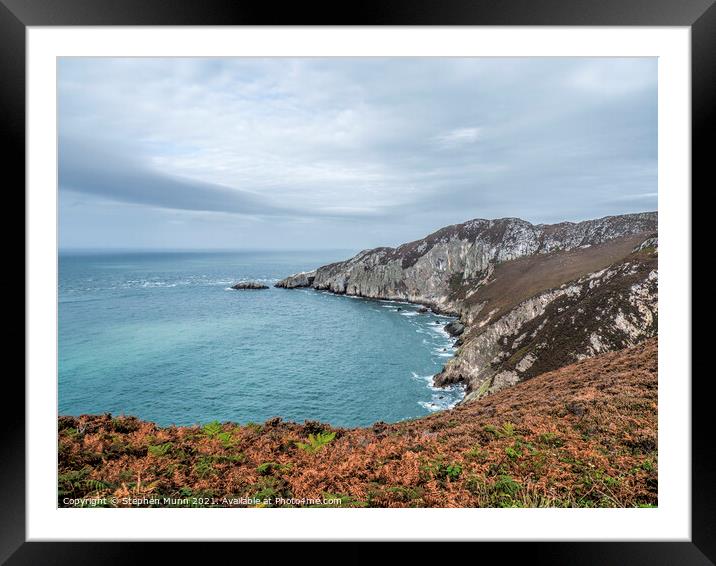 Gogarth Bay, Anglesey, Wales Framed Mounted Print by Stephen Munn