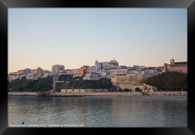 Sines beach at sunset in Portugal Framed Print by Luis Pina