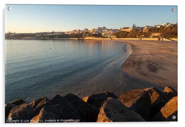 Sines beach at sunset in Portugal Acrylic by Luis Pina