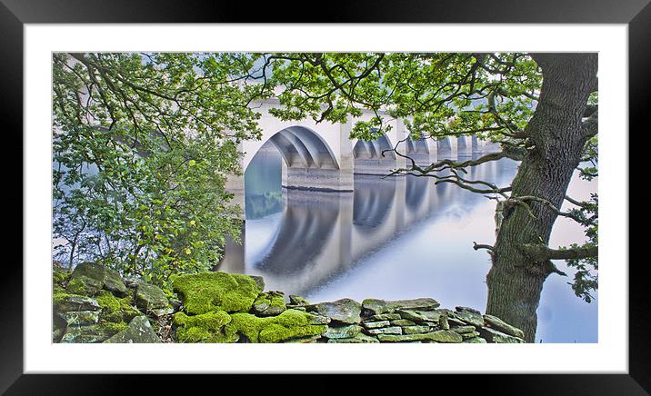 Ashopton Viaduct, Ladybower Reservoir Framed Mounted Print by K7 Photography