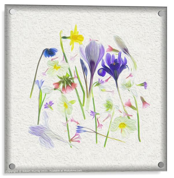 Medley of springtime Acrylic by Robert Murray