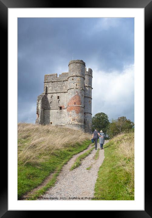 Donnington Castle, Newbury, Wiltshire, UK  Framed Mounted Print by Michaela Gainey