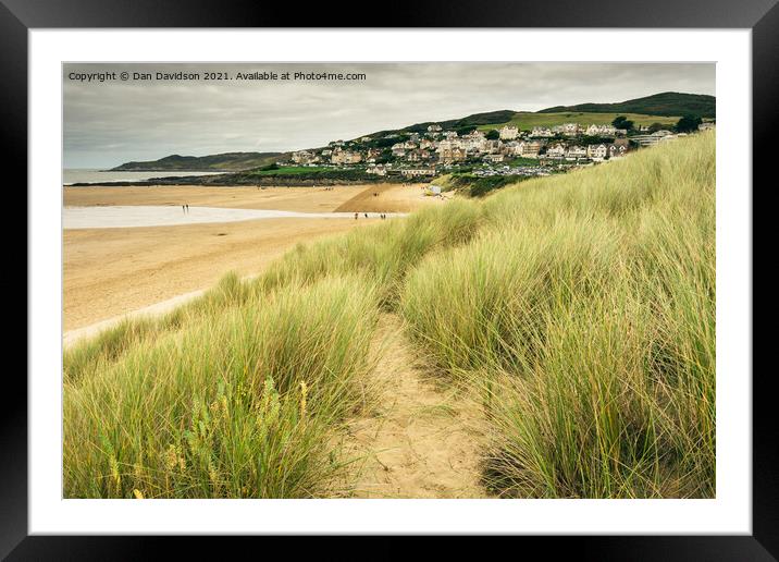 Woolacombe Beach Framed Mounted Print by Dan Davidson