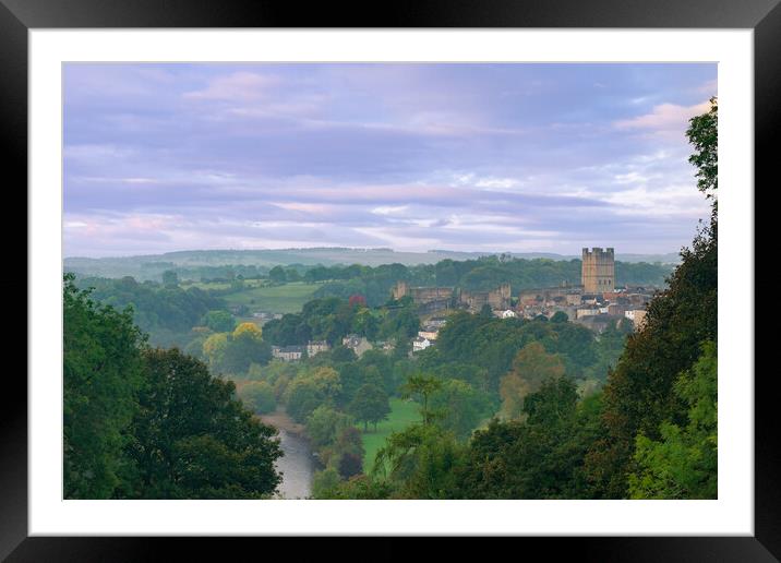Misty Sunrise in Richmond Framed Mounted Print by Kevin Winter