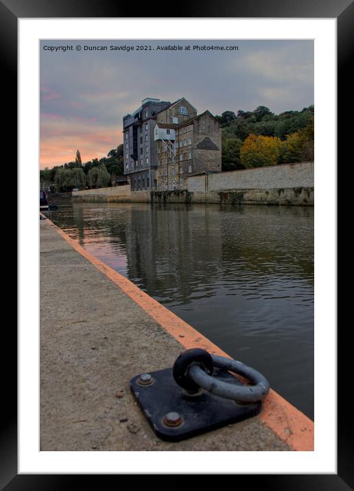 River Avon Bath sunrise Framed Mounted Print by Duncan Savidge